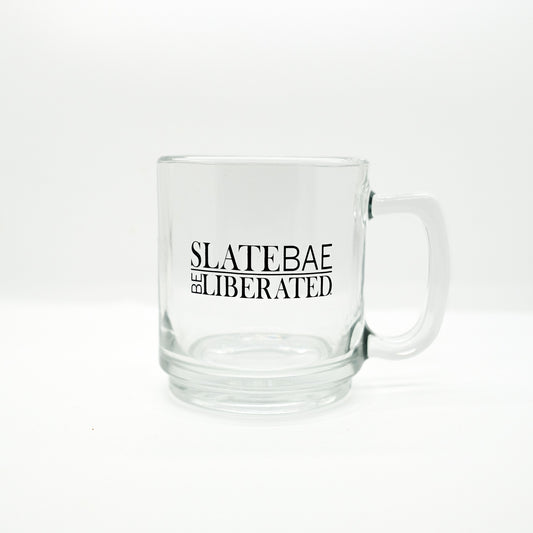 "Be Liberated" Glass Tea Mug